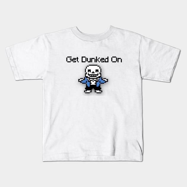 Undertale Sans Get Dunked On Kids T-Shirt by ControllerGeek